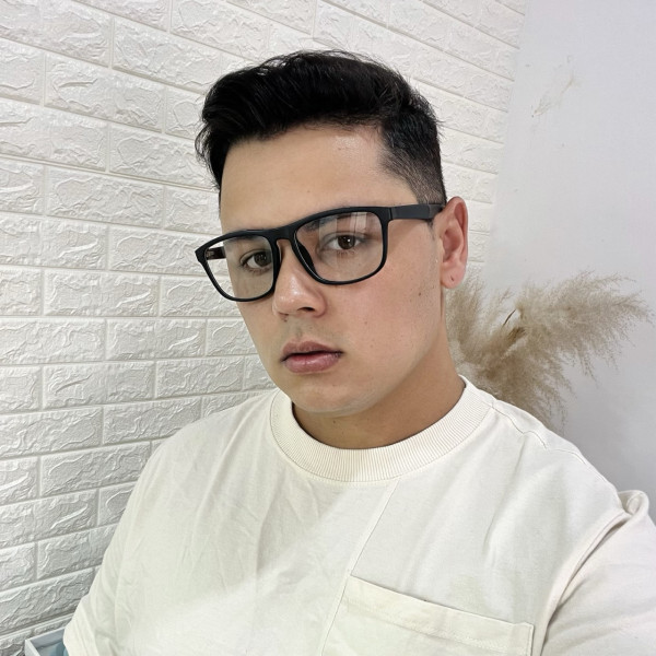 Armação de Óculos 76004 Quadrado Preto e Azul Claro